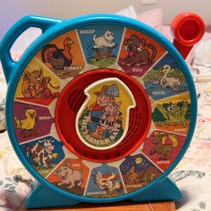 Mattel Blue and Red “See N Say” The Farmer Says Animal Sound Toy